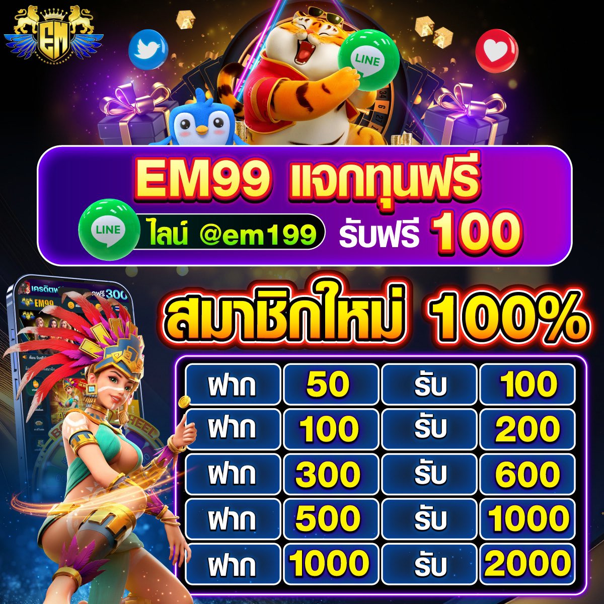 โค้ดเครดิตฟรี 50 โปรโมชั่นสุดคุ้ม เล่นง่าย จบครบทุกเกมยอดนิยม